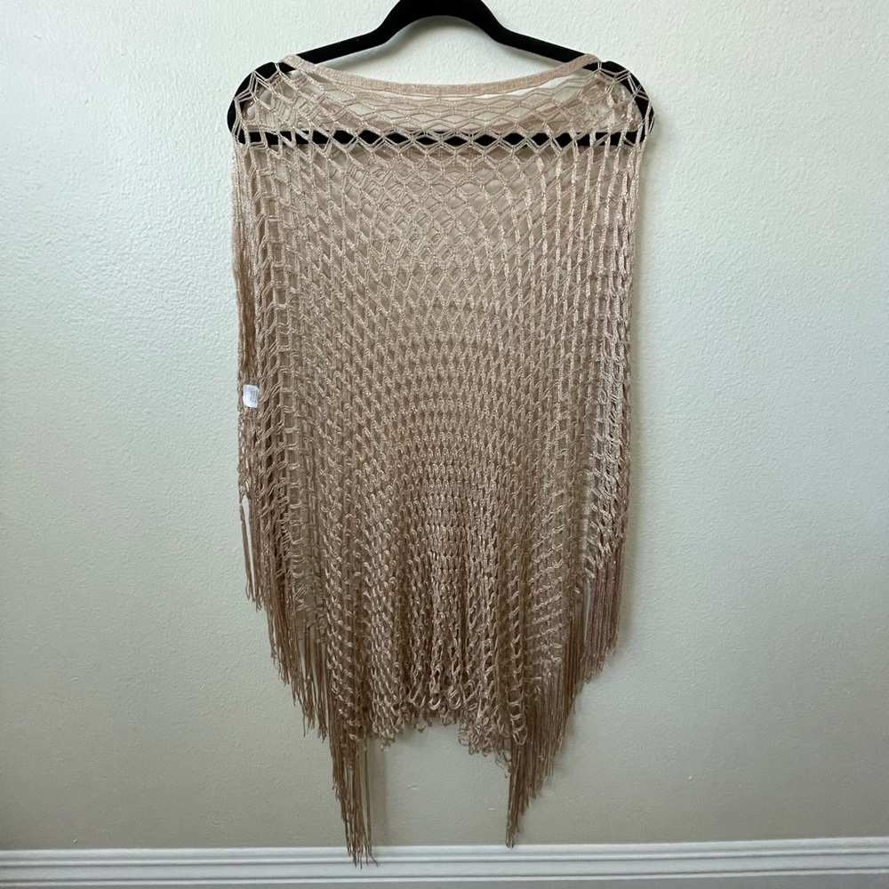 One size NWOT beach mesh cover up